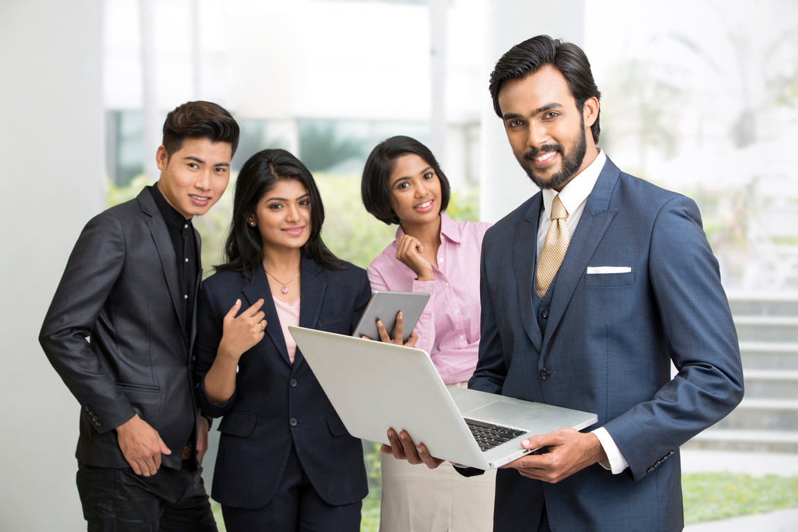 Group of Indian business people